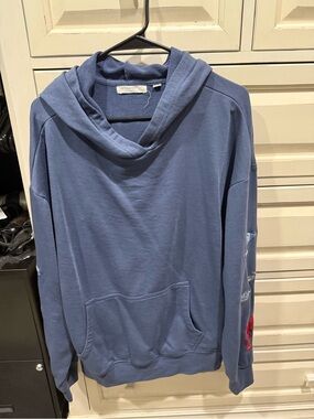 Women’s Blue Pullover Hoodie Sweater